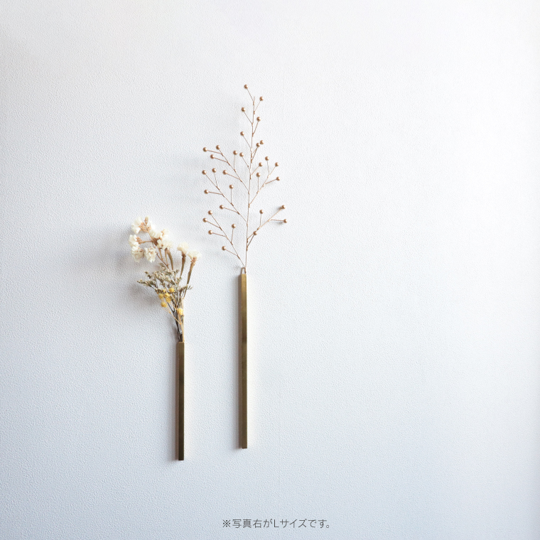 2025年新作アイテムが続々登場 一輪挿し キャド ウォールフラワーベース BRASS おしゃれ 壁掛け 花瓶・フラワースタンド