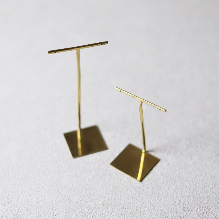 BRASS アクセサリースタンド L 真鍮 おしゃれ イヤリング ピアス