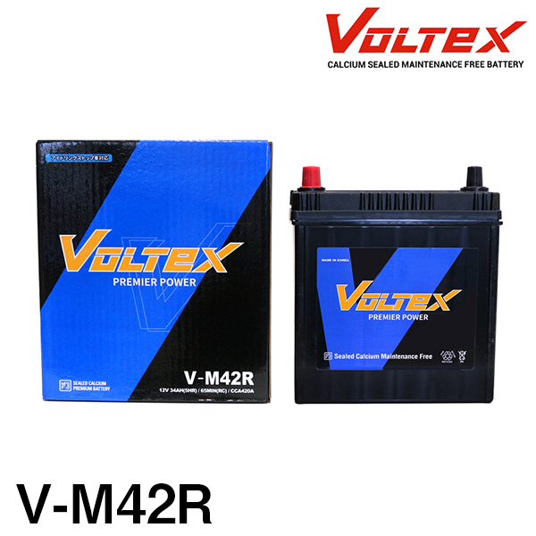 VOLTEX アイドリングストップ用 バッテリー V-M42 スバル プレオプラス 