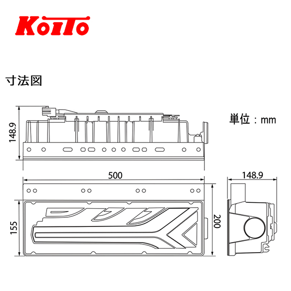 安い本物KOITO 小糸製作所 トラック用オールLEDリアコンビネーションランプ 2連タイプ LEDRCL-24L2S 左 シーケンシャルターン テールライト