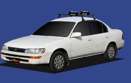 Багажник тойота королла ае100. Багажник на крышу Тойота Королла 100. Багажник на крышу Toyota Corolla ae100. Corolla ae100 багажник на крышу. Багажник на крышу Toyota Corolla e100.