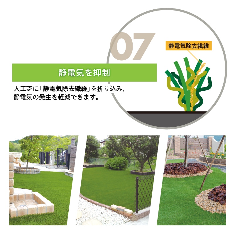 人工芝 メモリーターフ25 forガーデン 芝丈25mm 幅1m×長さ10m 巻