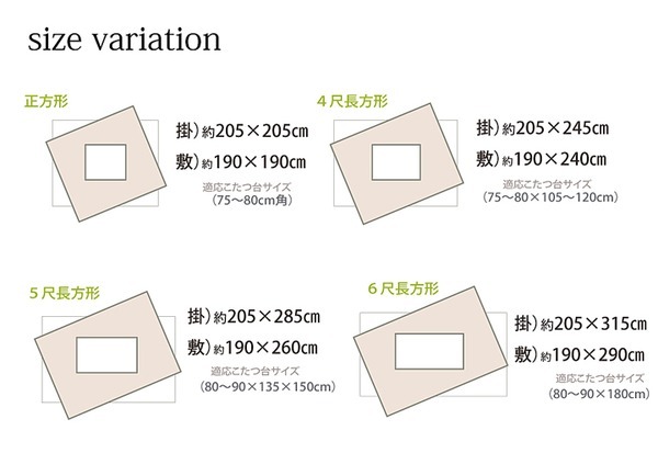 和柄 こたつ布団/敷布団セット 〔うさぎ柄 長方形 グリーン 約205