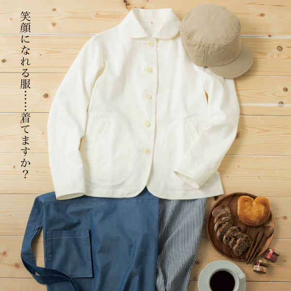 女性コックジャケットウェザー ホワイト Lサイズ KMJ2761-1 女性コックジャケットウェザー ホワイト Lサイズ KMJ2761-1