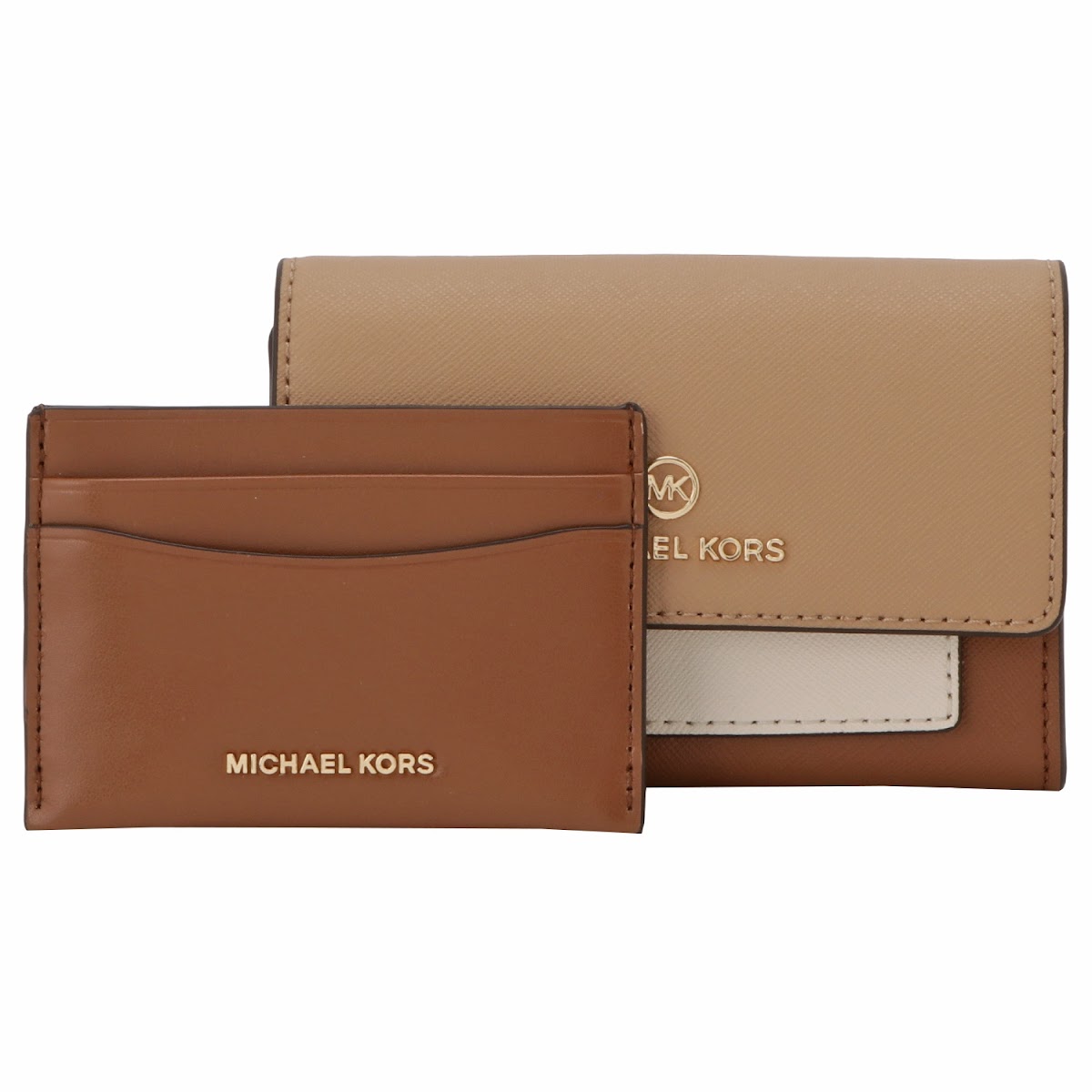 マイケルコース MICHAEL KORS 34H1GT9D6L 260 CAMEL MULTI カラーブロック コインケース カードケース キャメルマ