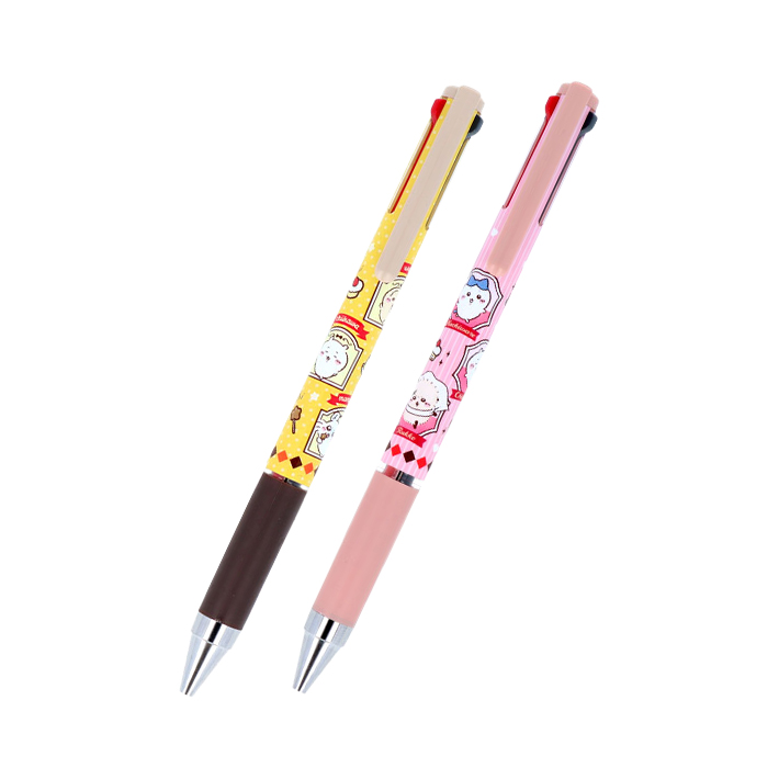 ゆちゃページ サンスター文具 ちいかわ Juice up 3 3色ボールペン 0.4mm 2柄