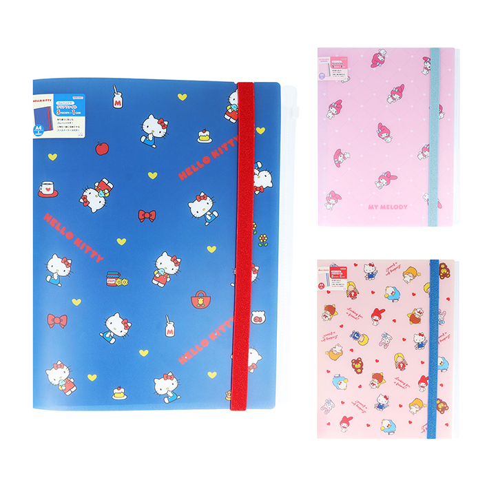 Hello Kitty A4ポケットファイル 24ポケット Amazon.co.jp: ハローキティ[ポケットファイル]ファスナー6