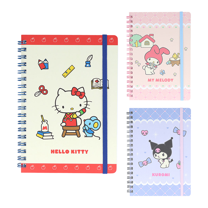 サンスター文具 サンリオキャラクターズ Wリングノート B6 New