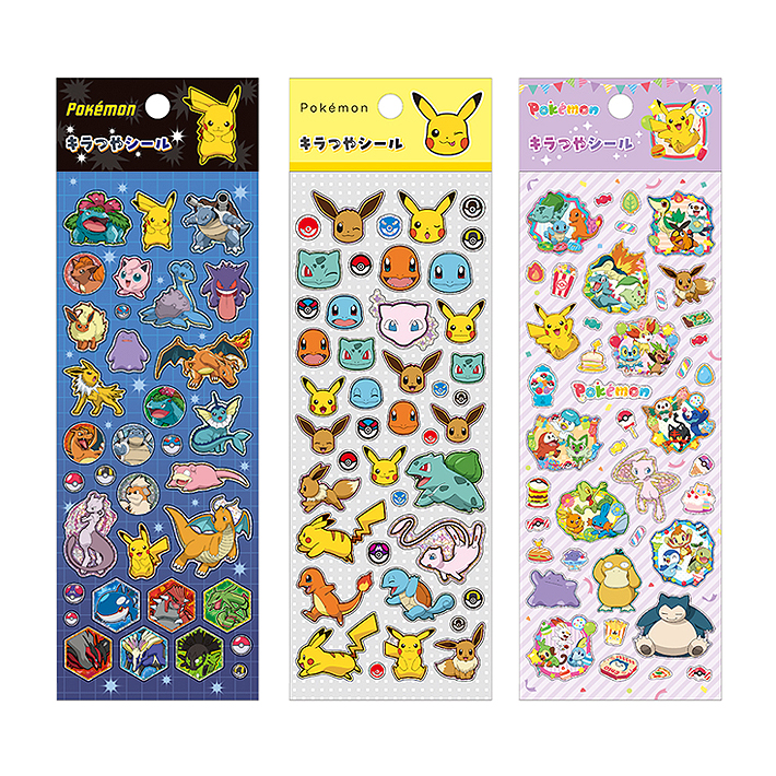 Pokemon（ポケモン） キラつやシール [M便 1/36] : シブヤ文具 - 通販