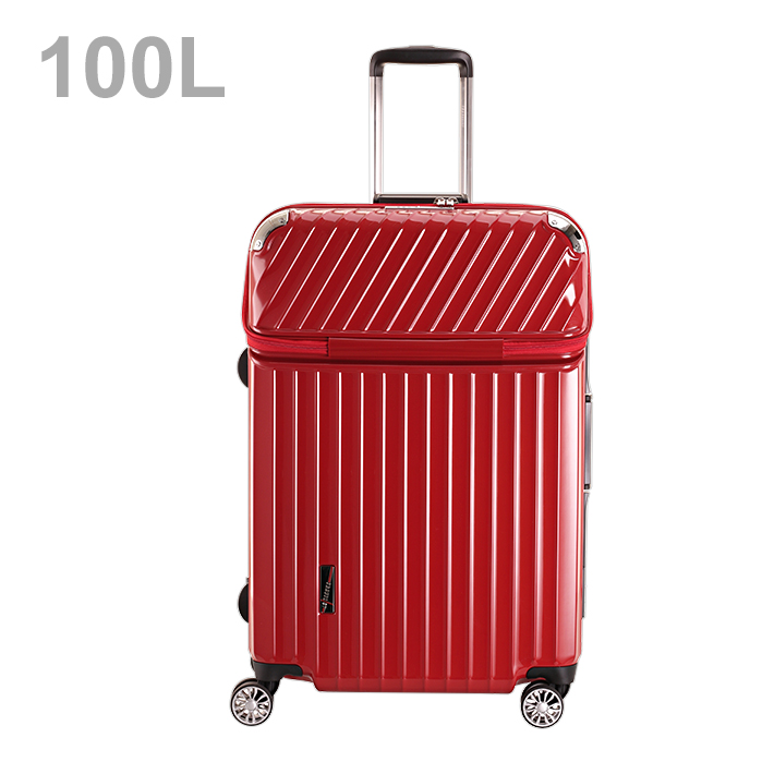 TRAVELIST モーメントフレーム スーツケース L 100L レッドヘアライン