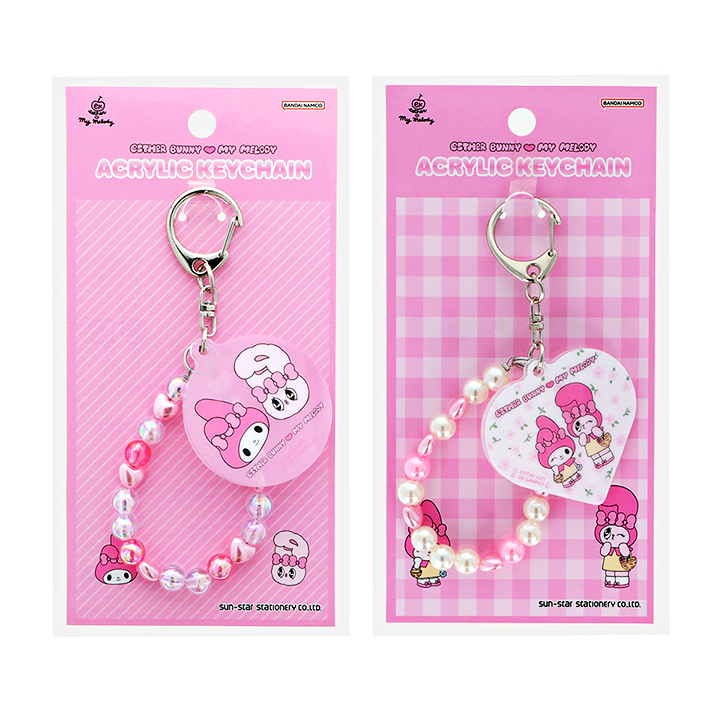 マイメロディ エスターバニー×マイメロディ ビーズ付きアクリル
