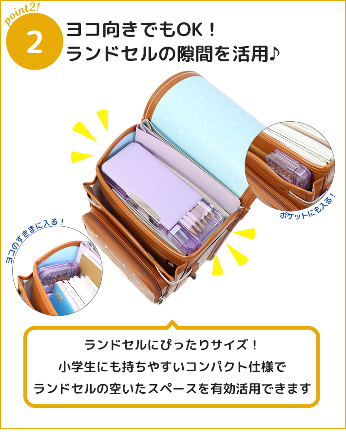 SONiC ソニック うかサポ えんぴつチェック両面筆入 筆箱 両面