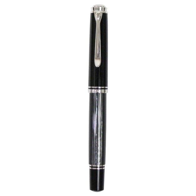 Pelikan（ペリカン） スーベレーン 万年筆 F・EF ブラックストライプ