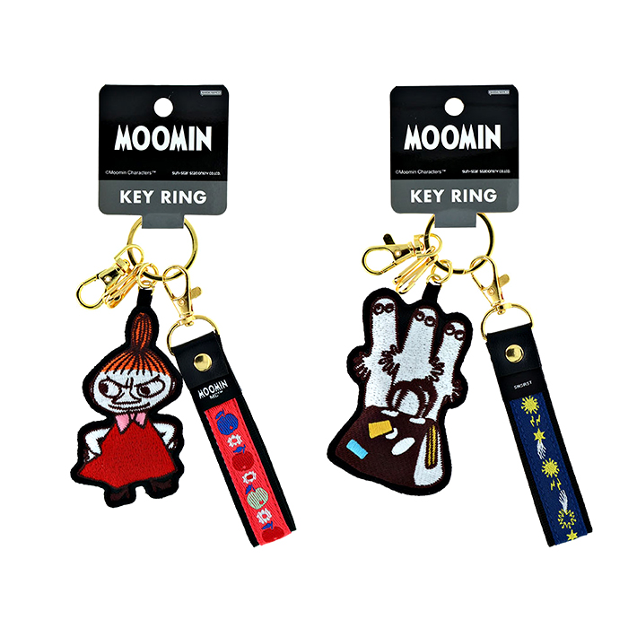 MOOMIN（ムーミン） 刺繍キーホルダー リトルミイ/ニョロニョロ柄 [M便