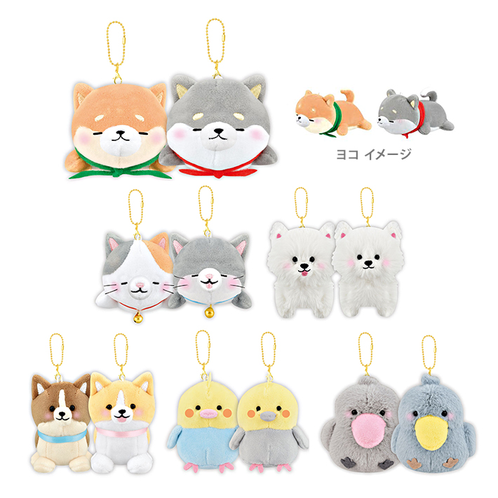 CRUX（クラックス） ニコぬいキーホルダー しばいぬ/ねこ/サモエド