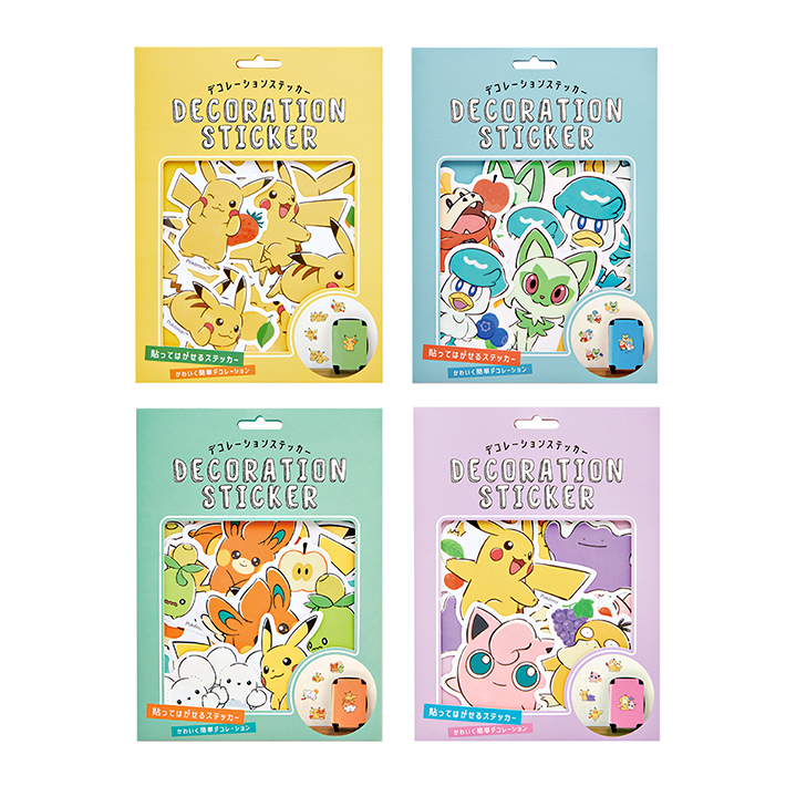 Pokemon（ポケモン） デコレショーン ステッカー 4柄 [M便 1/6