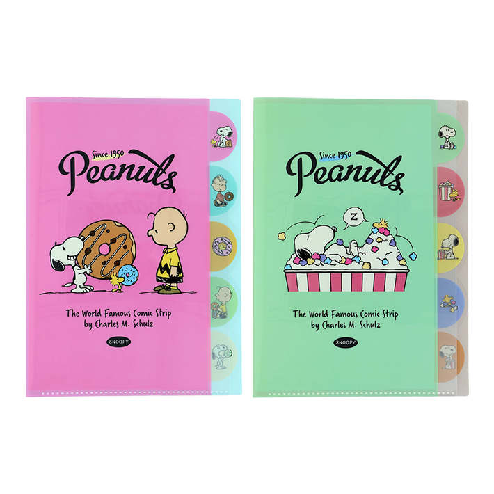 SNOOPY（スヌーピー） ダイカットクリアファイル 5P A4 [M便 1/10