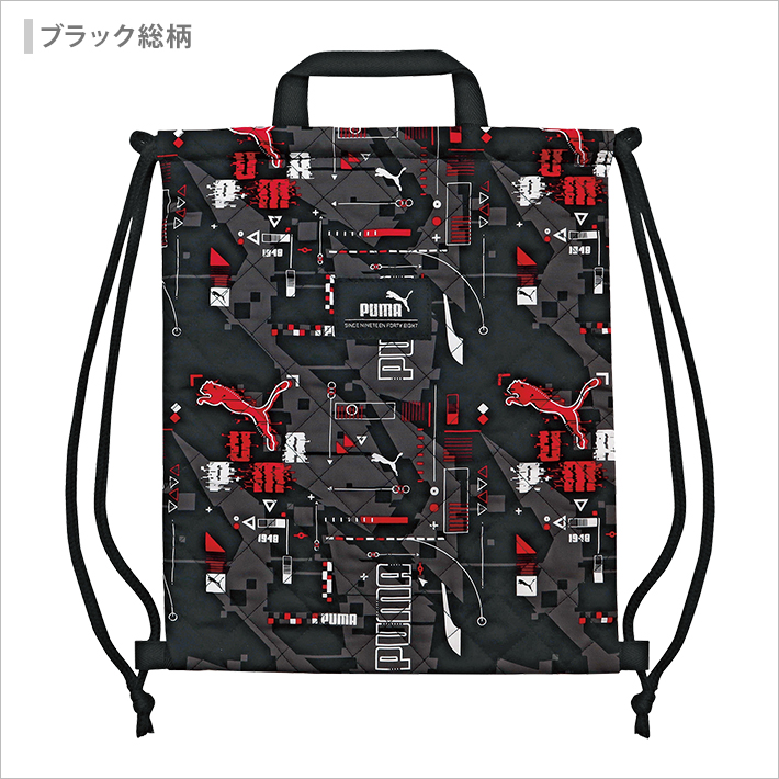 PUMA - プーマ PUMA キルトジャケット P47078 ロゴプリント 中綿入 黒 O PUMA - プーマ PUMA キルトジャケット P47078 ロゴプリント 中綿