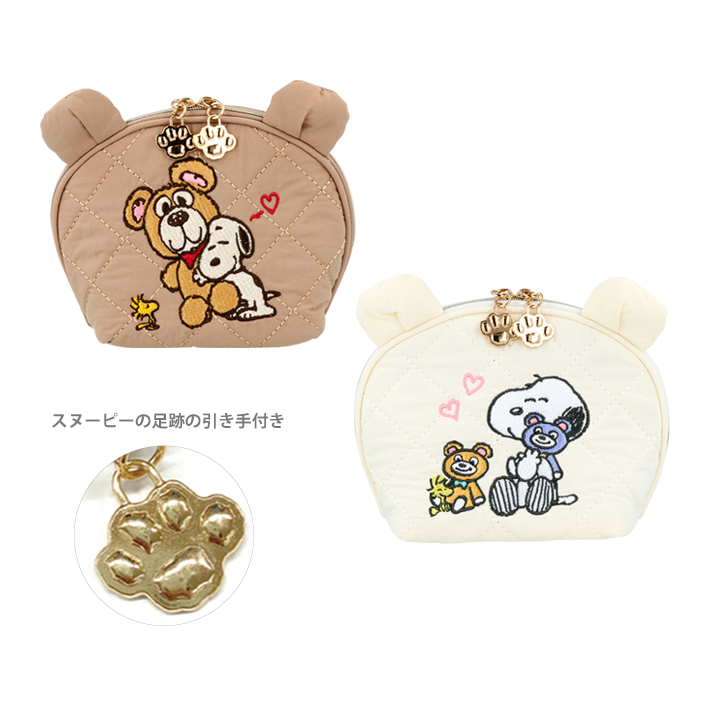 サンスター文具 スヌーピー ラウンドポーチ 2カラー [M便 1/1