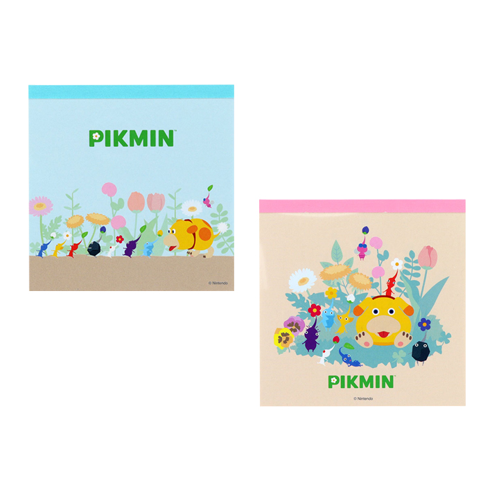 サンスター文具 ピクミン スクエアメモ 2柄 [M便 1/6] : シブヤ文具