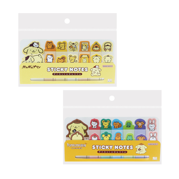 サンスター文具 ポムポムプリン ダイカット付箋スリム 2カラー [M便 1