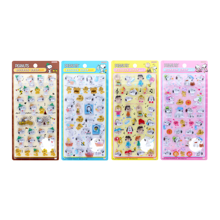 SNOOPY - スヌーピーぷっくりシール SNOOPY スヌーピーぷっくりシール 3種類1セット ステッカー