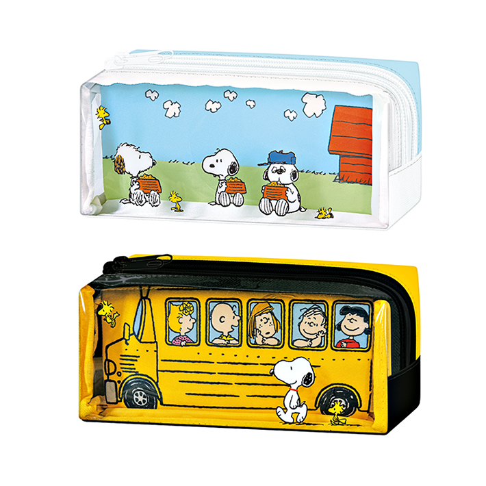スヌーピーページ SNOOPY スヌーピー ツインファスナーペンケース 2柄 [M便 1/1