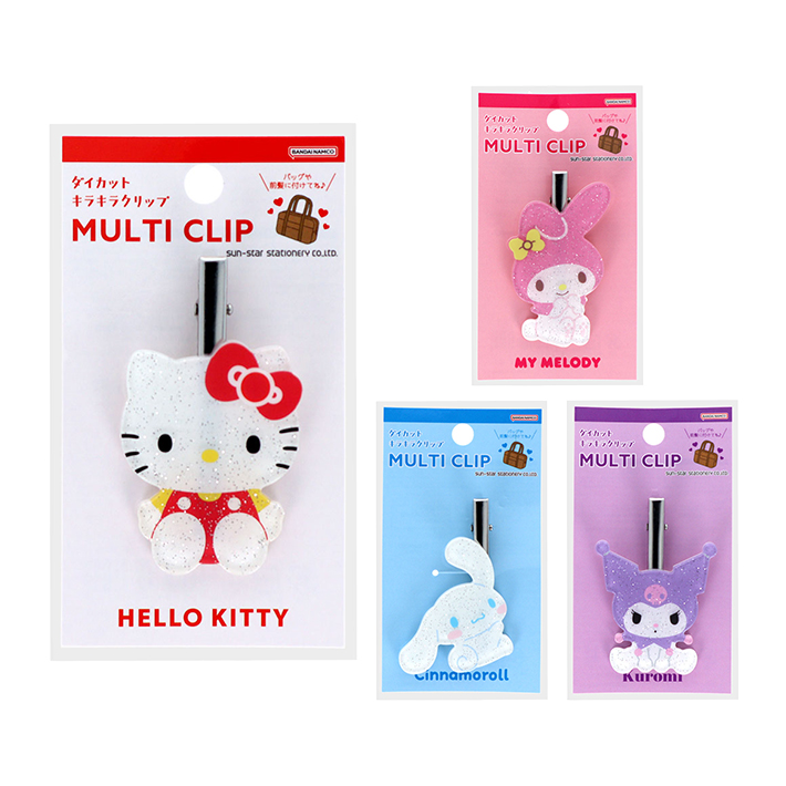 サンスター文具 サンリオキャラクターズ ダイカットキラキラクリップ 4