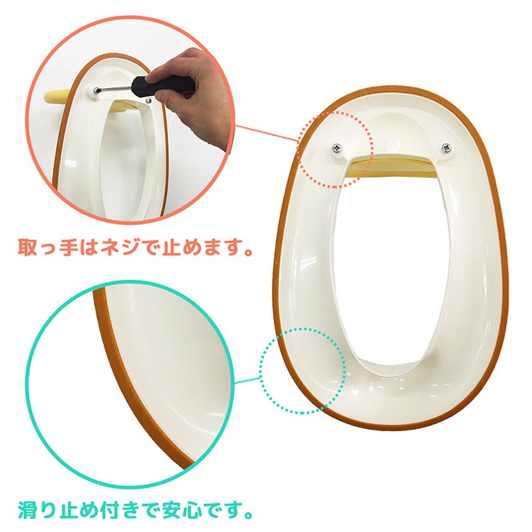市場 中古 未使用品 eiwa 永和ミッフィー2WAY補助便座取っ手付きカラー：グレー 送料