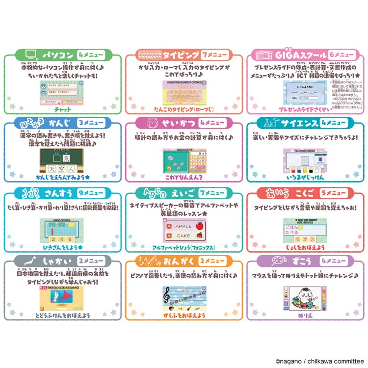 ちいかわラーニングパソコン | ちいかわ｜バンダイ公式サイト