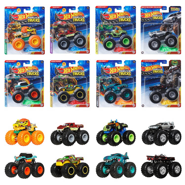 ホットウィール モンスタートラック 1：64アソート ミニカー8台 BOX