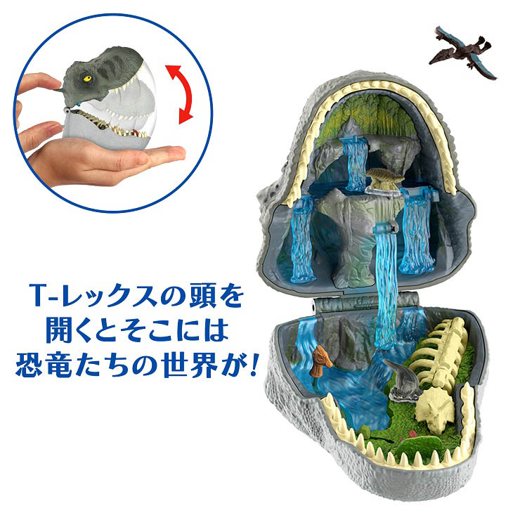 ジュラシックワールド コンパクトヘッドAst 恐竜プレイセット