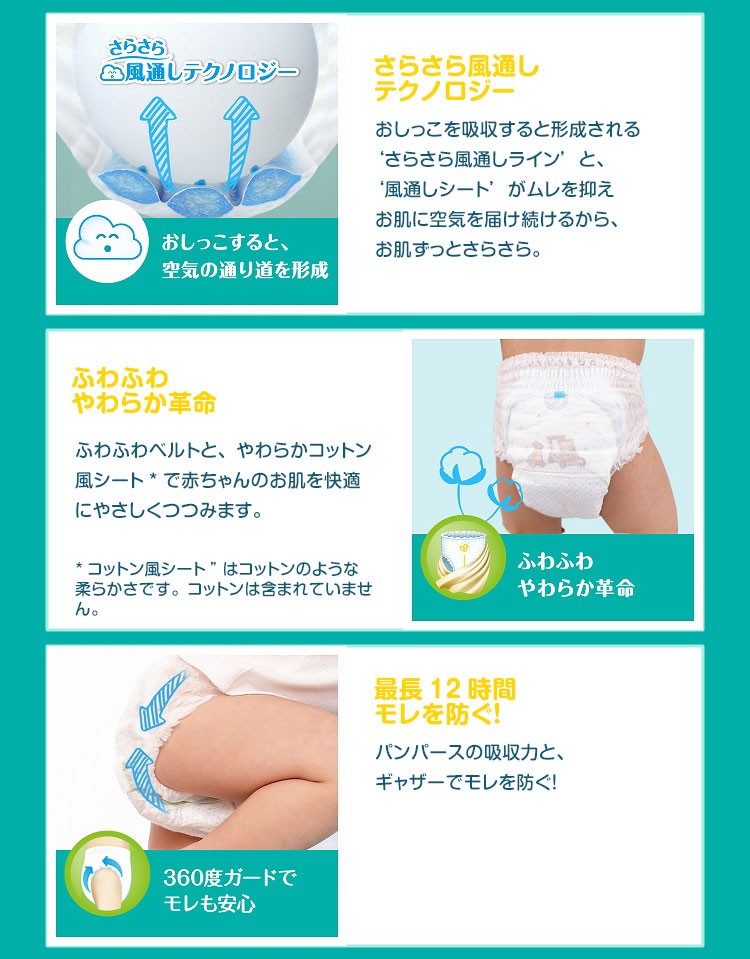 パンパース さらさらケアパンツ Lサイズ ( 58枚入*2個