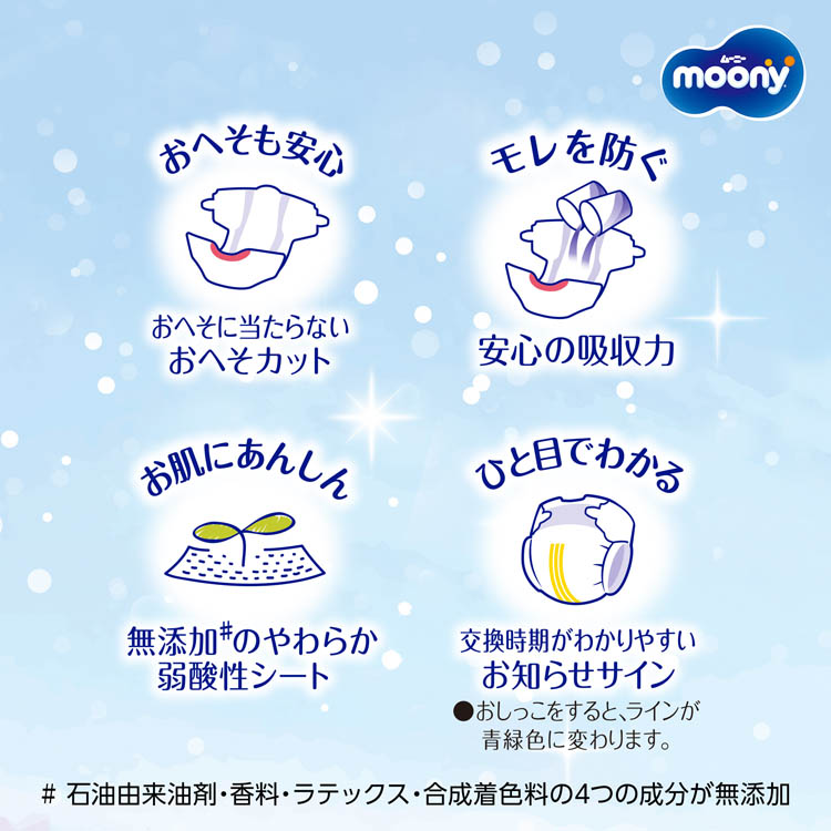 moonyムーニー　オムツ　新生児3000gまで　テープ Amazon.co.jp: 【テープ 小さめ新生児サイズ】ムーニー オムツ