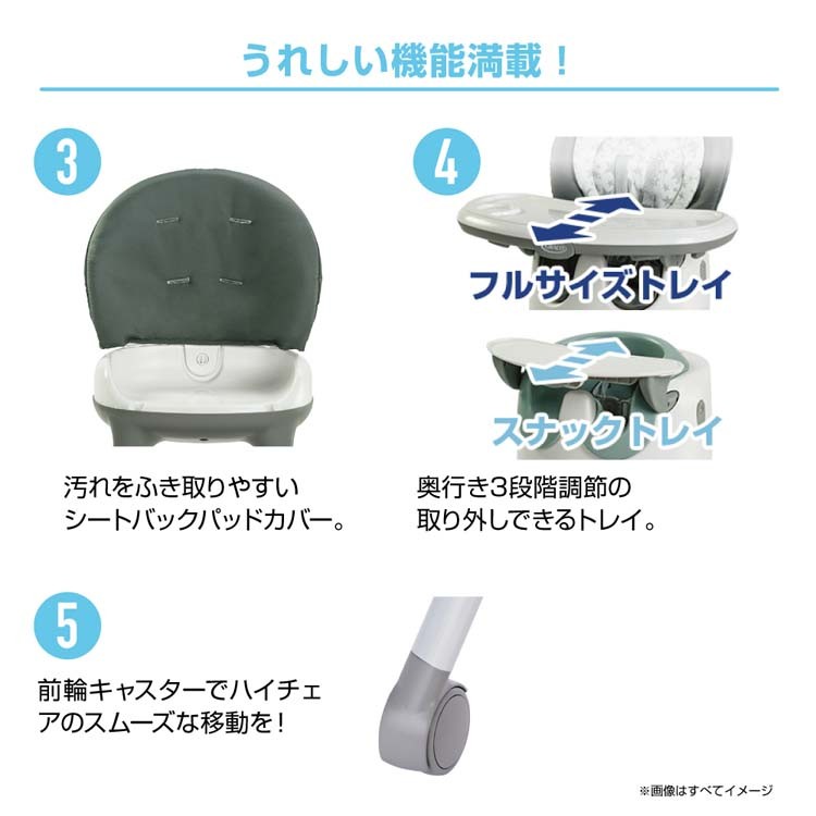 GRACO グレコ フロアツーテーブル 7-in-1ハイチェア オスカー GR