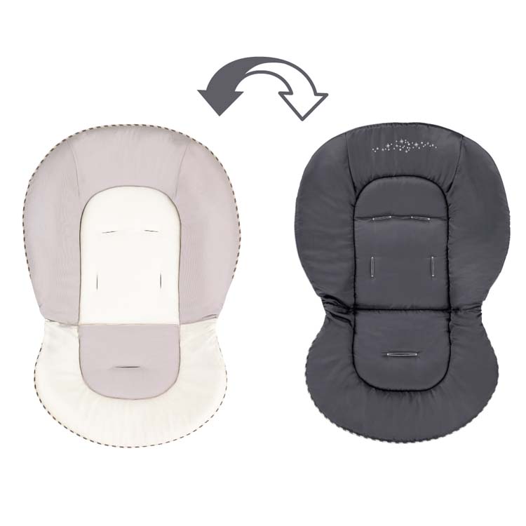 パネライ 希少 Combi 着せ替え リバーシブルクッション セサミグレー ベビー用家具