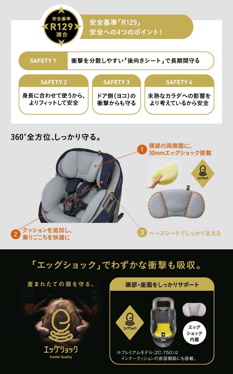 最適な価格 Combi THE S ISOFIX エッグショック ZC-690 mediaproweb.ie