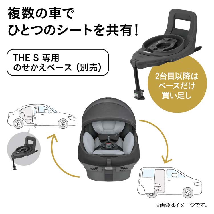 かめコンビ THE S ISOFIX エッグショック　ZA-670 グレー THE S Air ISOFIX エッグショック ZA-670 ストライプグレー