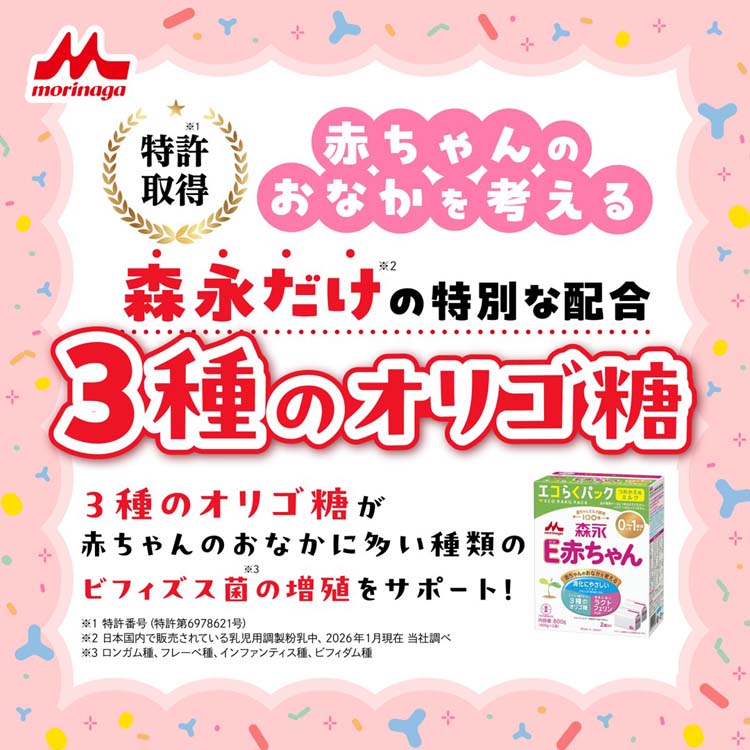 森永 E赤ちゃん エコらくパック つめかえ用 ( 2袋入×6箱(1袋400g