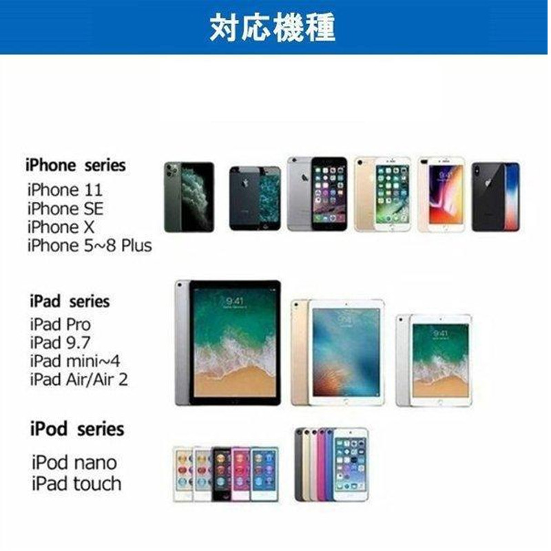 iPhone充電ケーブル iPhoneケーブル USBケーブル ACアダプター 