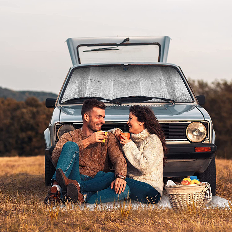 ブランドのギフト 車用サンシェード 車フロントカバー 日除けシェード 紫外線 日差しカット 断熱 消臭抗菌加工 折り畳み式 収納簡単 軽量 二種のサイズ 裁断可能 各車種対応 Riosmauricio Com