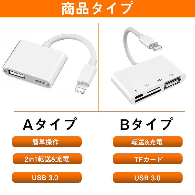 新品Apple Lightning USB 3カメラアダプタ純正品