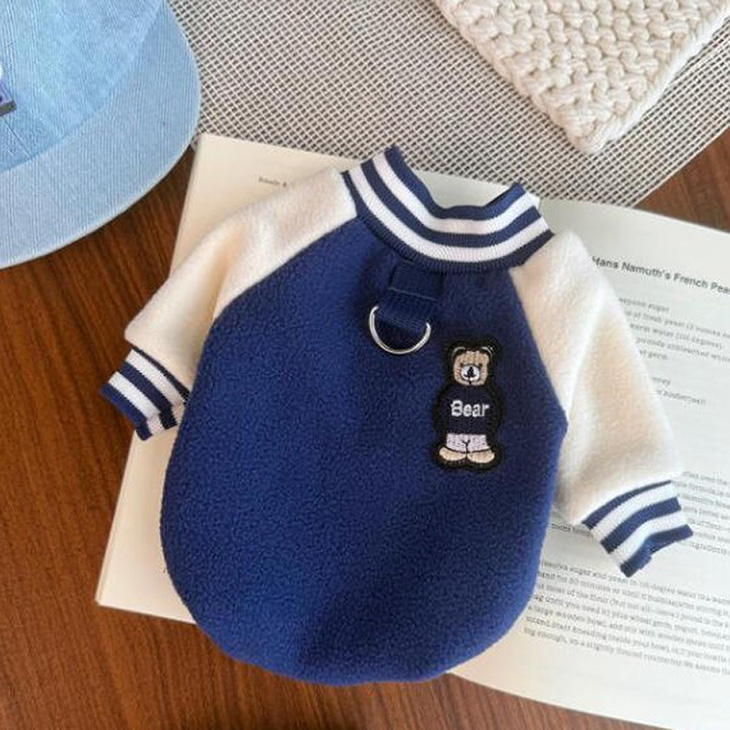 犬 冬服 NEW! 超かわいい！ スタジャン 秋冬 新作 スタジアムジャンパー風【a471】 |  | 02