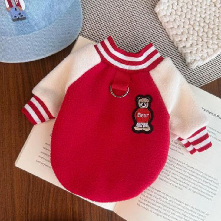 犬 冬服 NEW! 超かわいい！ スタジャン 秋冬 新作 スタジアムジャンパー風【a471】 |  | 01