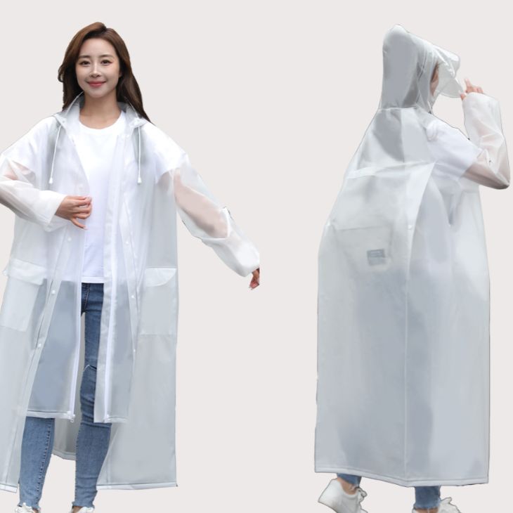 【最終値下げ】レインコート 雨合羽 カッパ 通学 通勤 散歩 レインポンチョ 反射テープ ロング丈 リュック対応 クリア視野 ポケット付 野外フェス 防災【z110】 |  | 01
