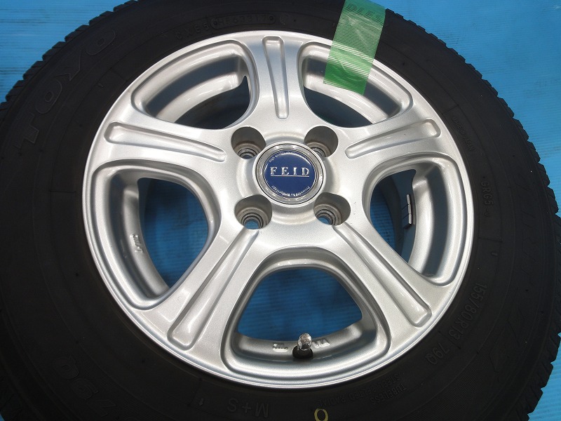 中古 スタッドレス 13インチ ブリヂストン FEID トーヨー GARIT G5 タイヤ ホイール 4本 セット 155/80R13 加須店