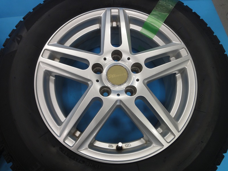 中古 スタッドレス 16インチ 5本スポーク シルバー