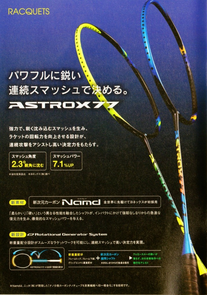 Yonex Ax77 Meb ヨネックス アストロクス77 メタリックブルー バドミントン ラケット Astrox77 Yonex Ax77 Meb Astrox ガット張りの店ネットイン 通販 Yahoo ショッピング