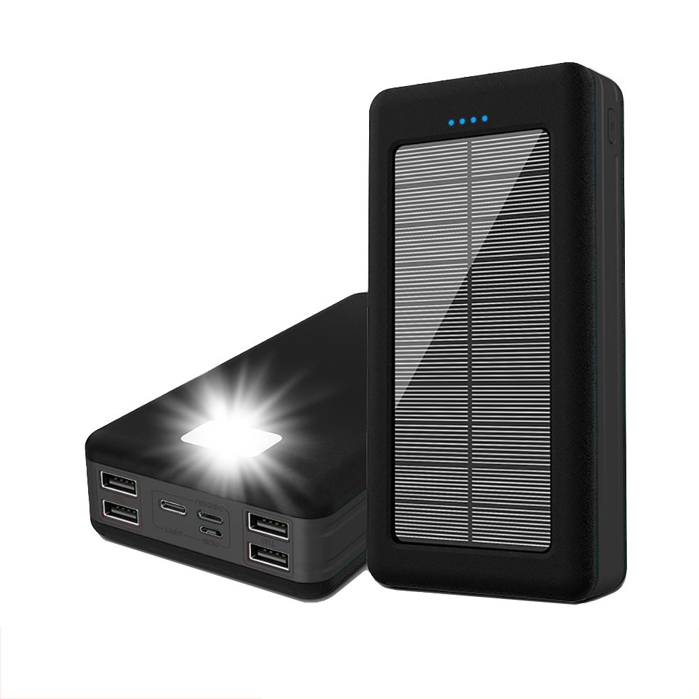 モバイルバッテリー ソーラー 30000mAh 大容量パワーアップ ソーラーチャージャー 4台同時充電｜netkey-store｜02