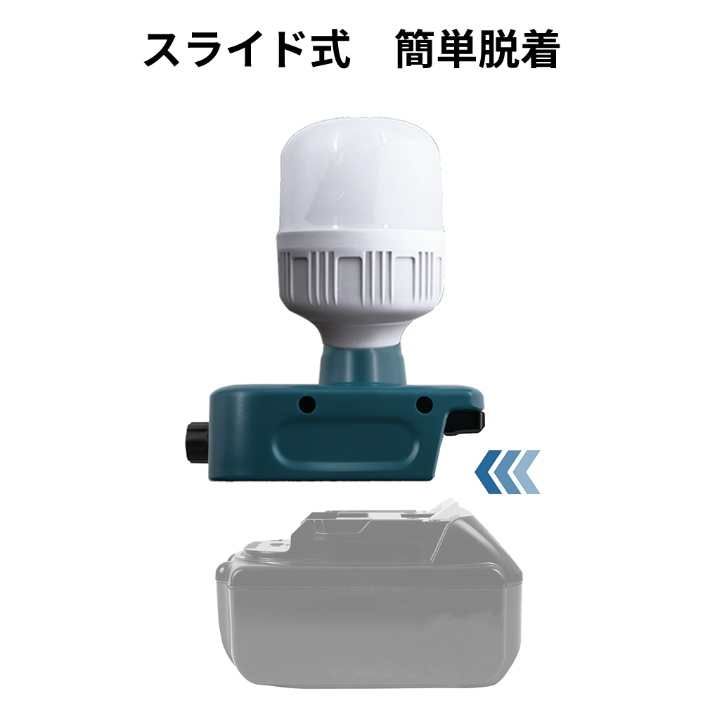 マキタ 高輝度LED搭載 1300lm ワークライト ヘッドライト 明るさ微調整